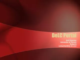 DeLC Portal