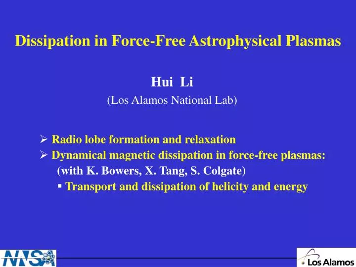 dissipation in force free astrophysical plasmas