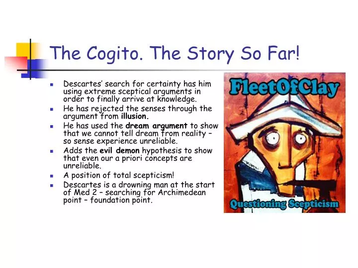 the cogito the story so far