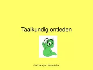 taalkundig ontleden