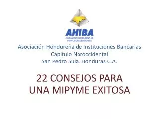 asociaci n hondure a de instituciones bancarias capitulo noroccidental san pedro sula honduras c a
