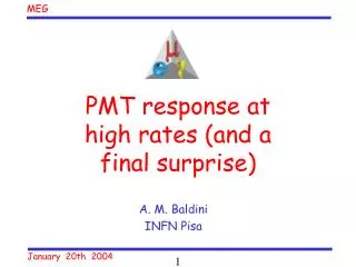 PMT response at high rates (and a final surprise)