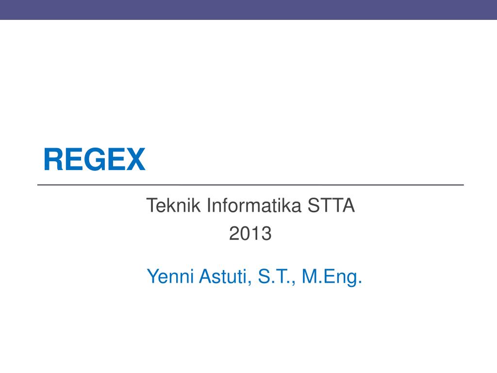 PPT - Regex PowerPoint Presentation, free download - ID:4310665