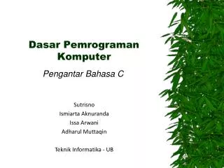 dasar pemrograman komputer