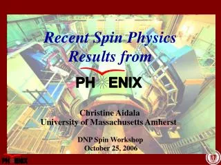 Recent Spin Physics Results from