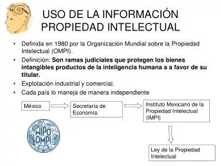 uso de la informaci n propiedad intelectual