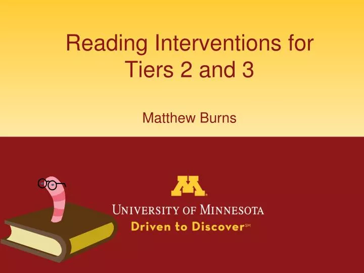 reading interventions for tiers 2 and 3 matthew burns