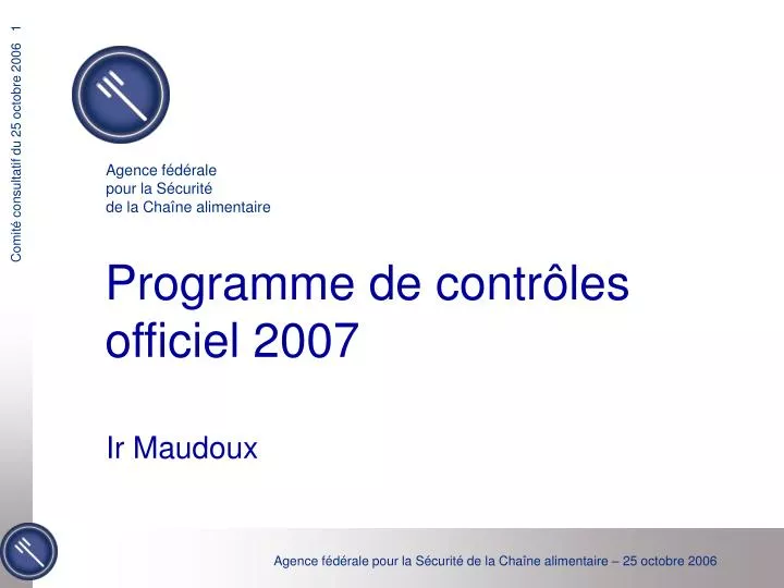 programme de contr les officiel 2007