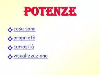 potenze