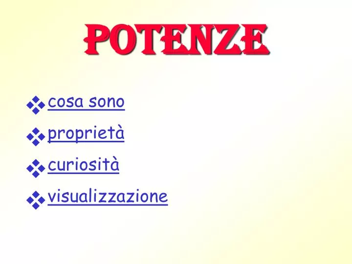 potenze