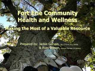 Fort Erie Community Health and Wellness