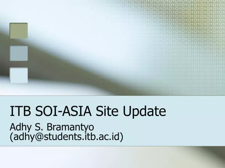 itb soi asia site update