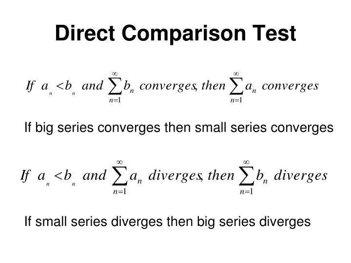 direct comparison test