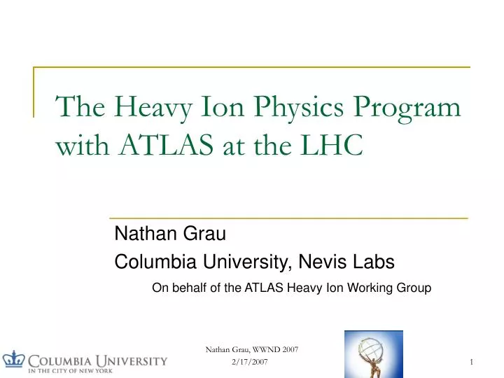 the heavy ion physics program with atlas at the lhc
