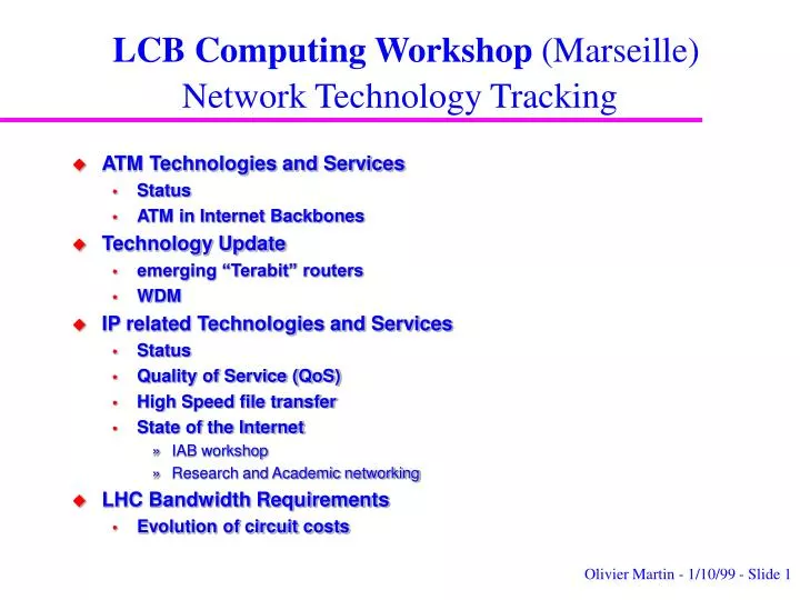 lcb computing workshop marseille network technology tracking