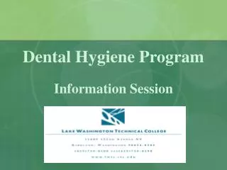 Dental Hygiene Program Information Session