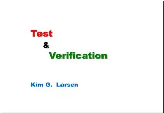 Test &amp; Verification