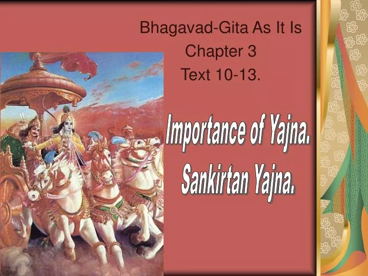 bhagavad gita as it is chapter 3 text 10 13