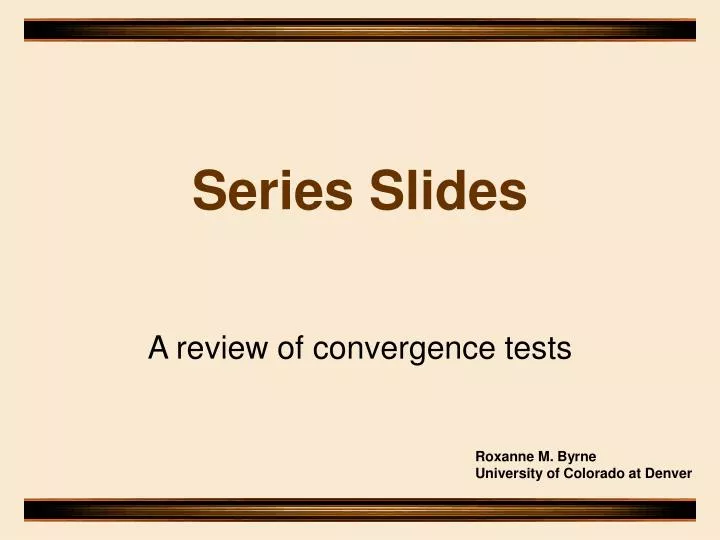 series slides