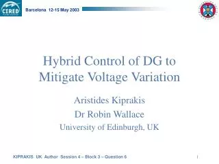 Hybrid Control of DG to Mitigate Voltage Variation