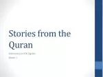Stories from the Quran - slide 1