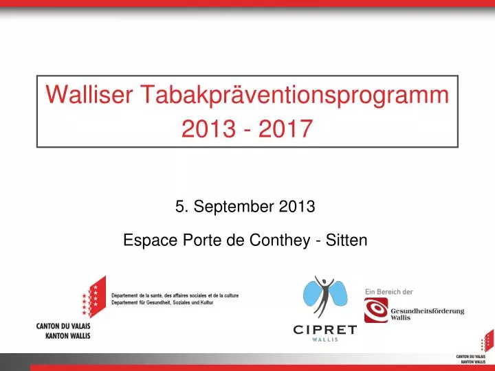 walliser tabakpr ventionsprogramm 2013 2017
