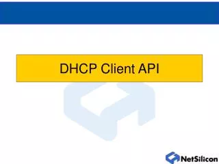 DHCP Client API