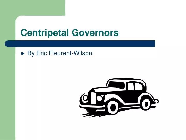 centripetal governors