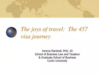 The joys of travel: The 457 visa journey