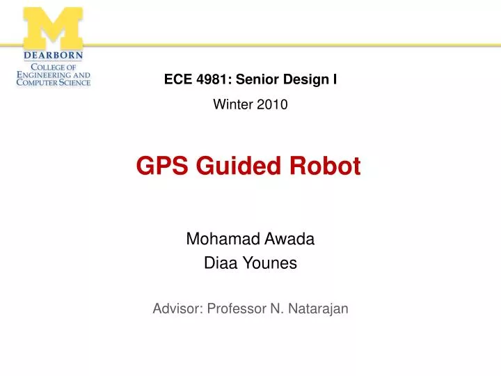 gps guided robot