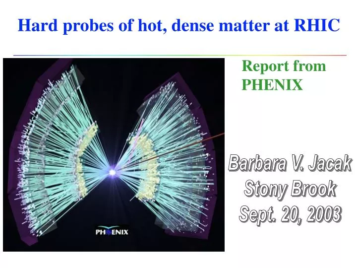 hard probes of hot dense matter at rhic