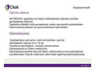v yl opintomalli