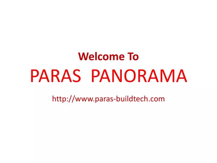 welcome to paras panorama