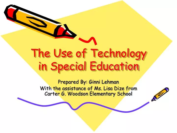 the use of technology in special education