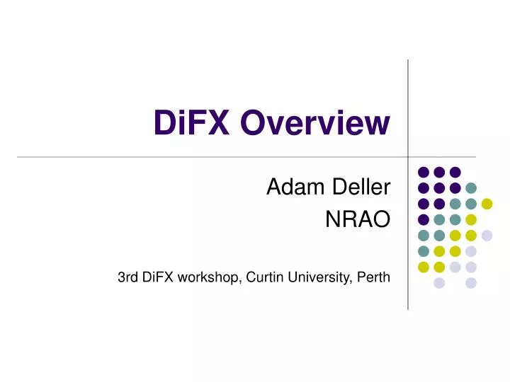 difx overview