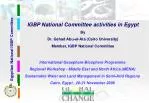 Sustainable Water and Land Management Workshop in Egypt – IGBP National Committee Activities - slide 1