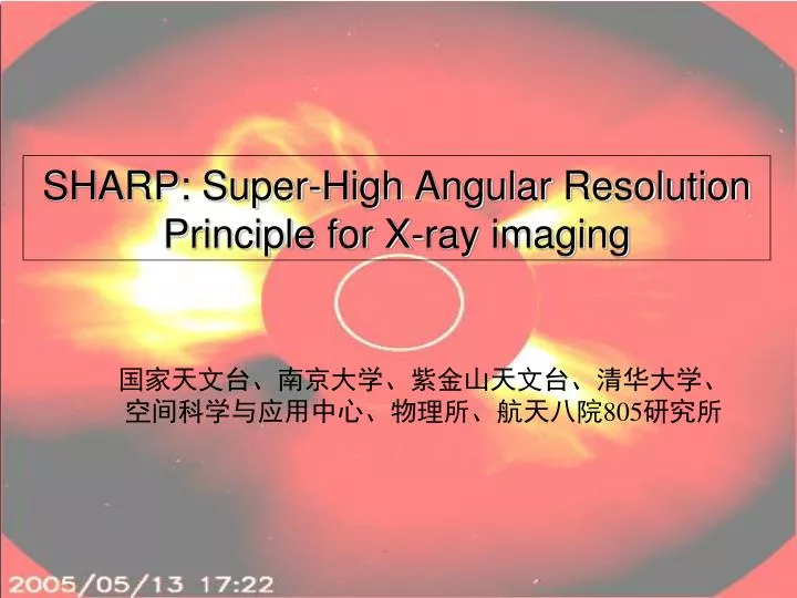 sharp super high angular resolution principle for x ray imaging