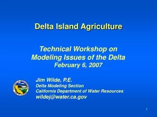Delta Island Agriculture