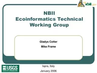 NBII Ecoinformatics Technical Working Group