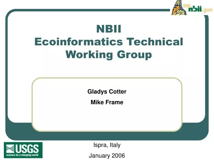 nbii ecoinformatics technical working group