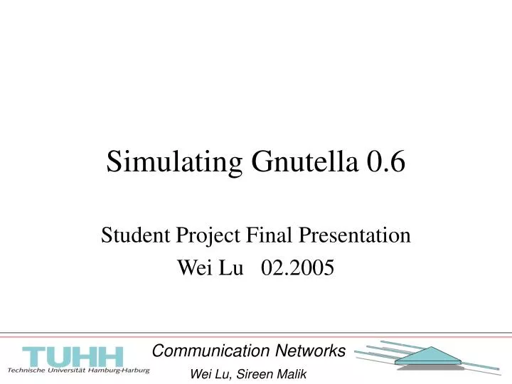 simulating gnutella 0 6
