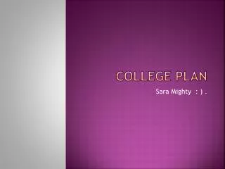 College Plan