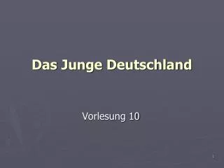 das junge deutschland