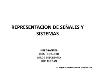 representacion de se ales y sistemas