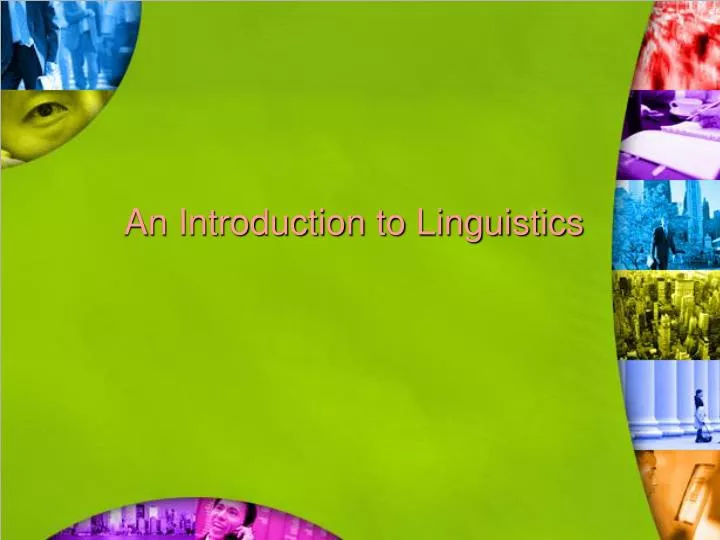 an introduction to linguistics