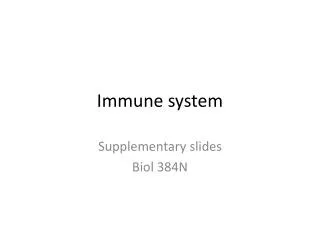 Immune system