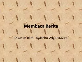 membaca berita