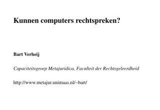 kunnen computers rechtspreken