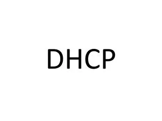 DHCP