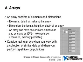 A. Arrays